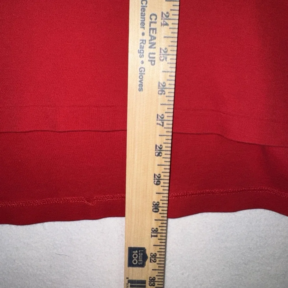 Men's Medium Polo Ralph Lauren Solid Red Polo With Navy Logo